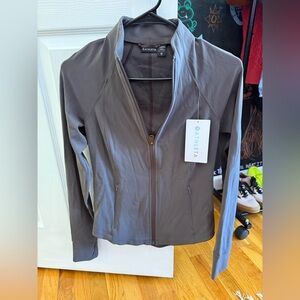 Athleta NWT Women’s Salutations Full Zip Active Jacket Gray Size XS